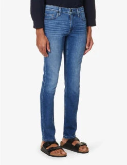 Paige Lennox Slim-leg Low-rise Stretch-cotton Blend Denim Jeans -Metro Style Shop R04148194 STETSON ALT02