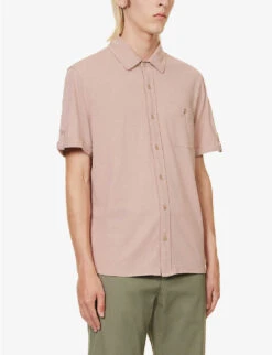 Paige Brayden Short-sleeved Relaxed-fit Cotton Shirt -Metro Style Shop R04148203 TWILIGHTHAZE ALT02