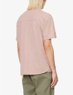 Paige Brayden Short-sleeved Relaxed-fit Cotton Shirt -Metro Style Shop R04148203 TWILIGHTHAZE ALT03