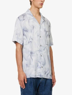 Paige Landon Short-sleeved Regular-fit Woven Shirt 9 Paige Landon Short-sleeved Regular-fit Woven Shirt -Metro Style Shop R04148206 OCEANWAVEMULTI ALT02