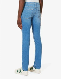 Paige Lennox Tapered-leg Mid-rise Stretch-denim Jeans -Metro Style Shop R04148222 STANBERRY ALT03