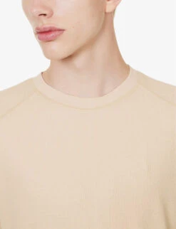 Paige Huntemann Long-sleeved Waffle-textured Cotton-knit T-shirt -Metro Style Shop R04148231 NATURALCLAY ALT04