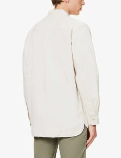 Norse Projects Ulrik Eco-dye Regular-fit Cotton-canvas Shirt -Metro Style Shop R04148530 HIBISCUSDYE ALT03