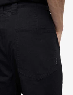 AllSaints Koto Verne Sim-fit Stretch-cotton Chino Trousers -Metro Style Shop R04149425 KOTOBLACK ALT05