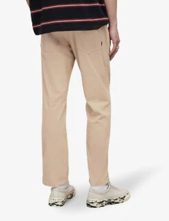 AllSaints Verne Slim-fit Mid-rise Stretch-cotton Trousers -Metro Style Shop R04149426 FAWNBEIGE ALT03