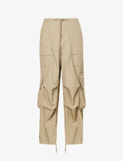 Gocar Wide-leg Relaxed-fit Shell Cargo Trousers