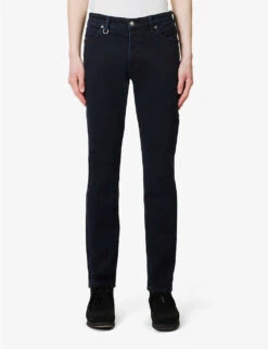 NEUW Lou Slim Slim-fit Stretch-denim Jeans -Metro Style Shop R04149664 INKYBLACK ALT02
