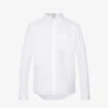 Loewe Anagram-embroidered Patch-pocket Regular-fit Cotton-poplin Shirt -Metro Style Shop R04149847 WHITE M