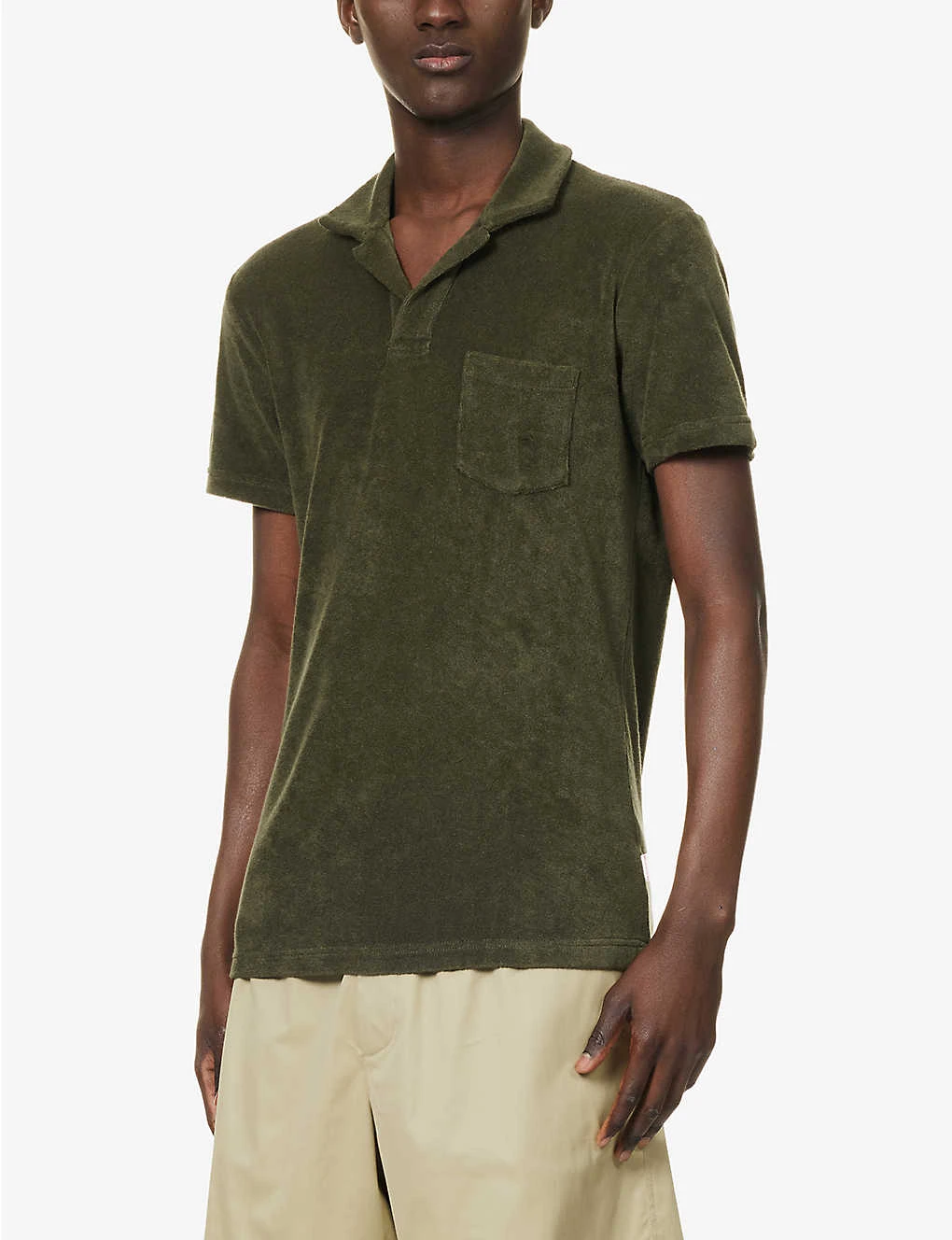 ORLEBAR BROWN Regular-fit Cotton-towelling Polo Shirt 5 ORLEBAR BROWN Regular-fit Cotton-towelling Polo Shirt - Image 3