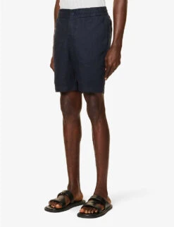 ORLEBAR BROWN Cornell Regular-fit Linen Shorts 9 ORLEBAR BROWN Cornell Regular-fit Linen Shorts -Metro Style Shop R04150113 NIGHTIRIS ALT02
