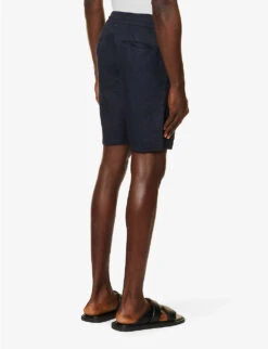 ORLEBAR BROWN Cornell Regular-fit Linen Shorts 10 ORLEBAR BROWN Cornell Regular-fit Linen Shorts -Metro Style Shop R04150113 NIGHTIRIS ALT03