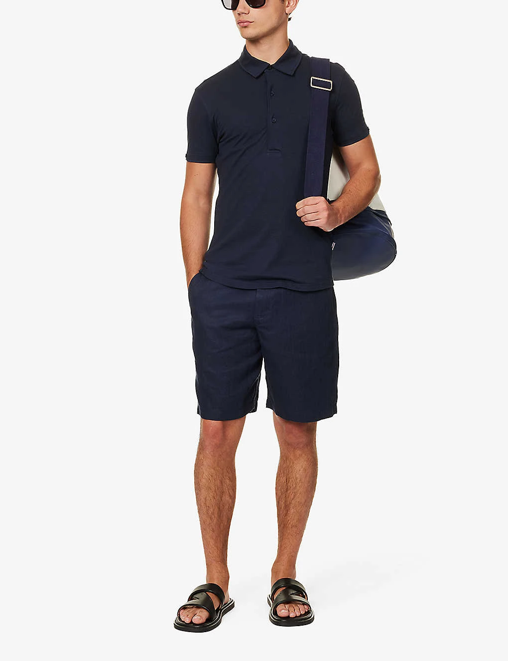 ORLEBAR BROWN Sebastian Short-sleeved Cotton And Silk-blend Polo Shirt 4 ORLEBAR BROWN Sebastian Short-sleeved Cotton And Silk-blend Polo Shirt - Image 2