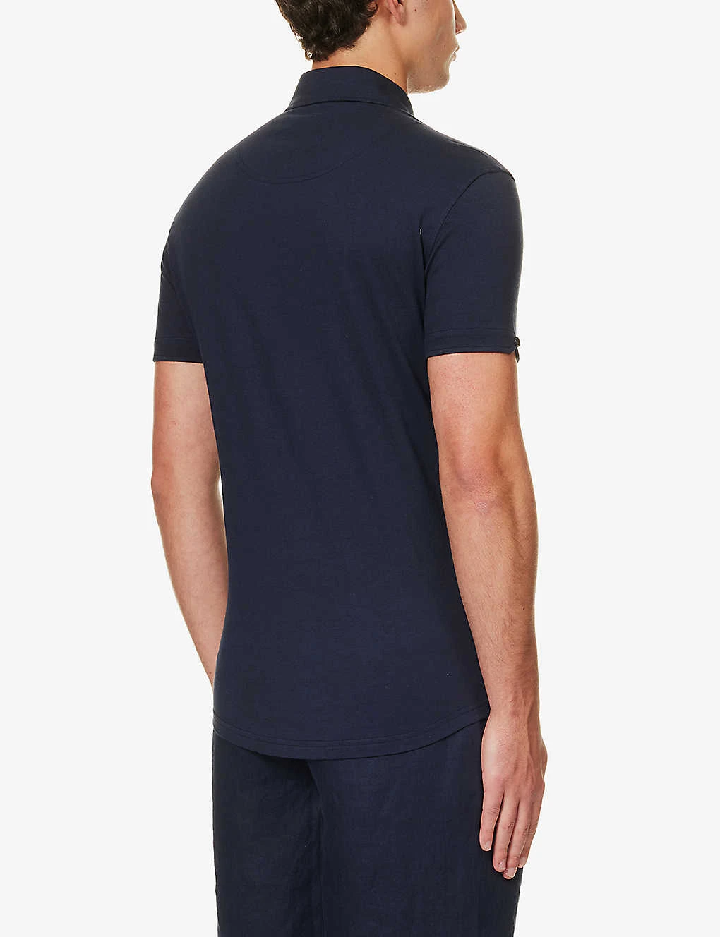 ORLEBAR BROWN Sebastian Short-sleeved Cotton And Silk-blend Polo Shirt 6 ORLEBAR BROWN Sebastian Short-sleeved Cotton And Silk-blend Polo Shirt - Image 4