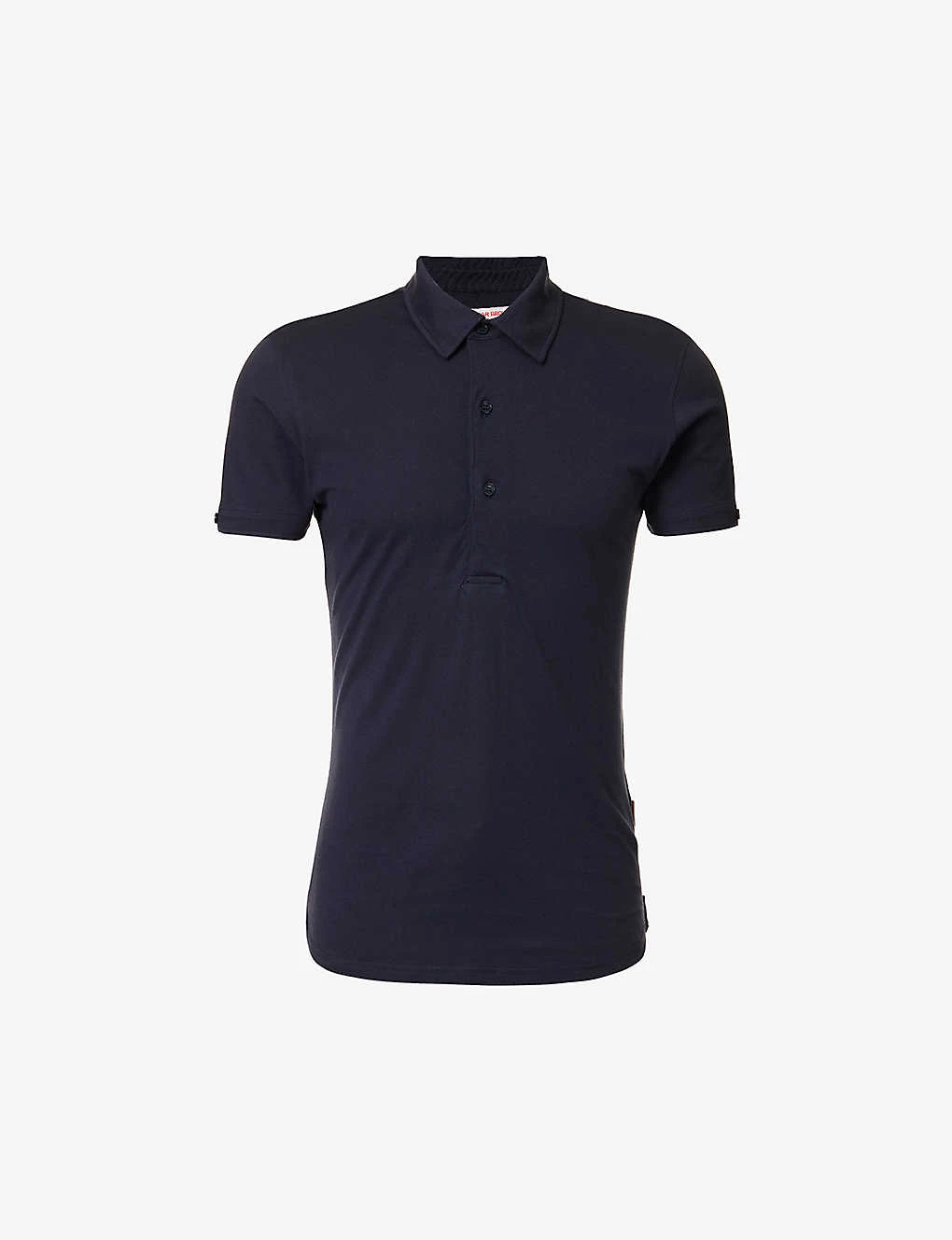 ORLEBAR BROWN Sebastian Short-sleeved Cotton And Silk-blend Polo Shirt 3 ORLEBAR BROWN Sebastian Short-sleeved Cotton And Silk-blend Polo Shirt