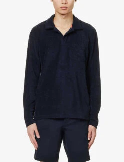 ORLEBAR BROWN Terry Cotton-towelling Polo Shirt -Metro Style Shop R04150137 NIGHTIRIS ALT02