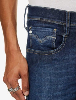 Replay Anbass 360 Denim-blend Shorts -Metro Style Shop R04151305 DARKBLUE ALT04