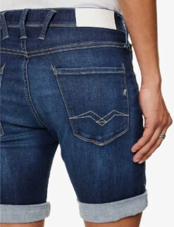 Replay Anbass 360 Denim-blend Shorts -Metro Style Shop R04151305 DARKBLUE ALT05