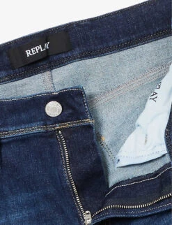 Replay Anbass 360 Denim-blend Shorts -Metro Style Shop R04151305 DARKBLUE ALT06