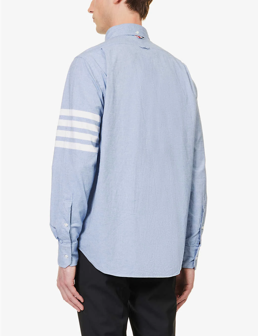 Four-bar Brand-patch Regular-fit Cotton Shirt 6 Four-bar Brand-patch Regular-fit Cotton Shirt - Image 4