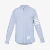Four-bar Brand-patch Regular-fit Cotton Shirt -Metro Style Shop R04152267 LIGHTBLUE M