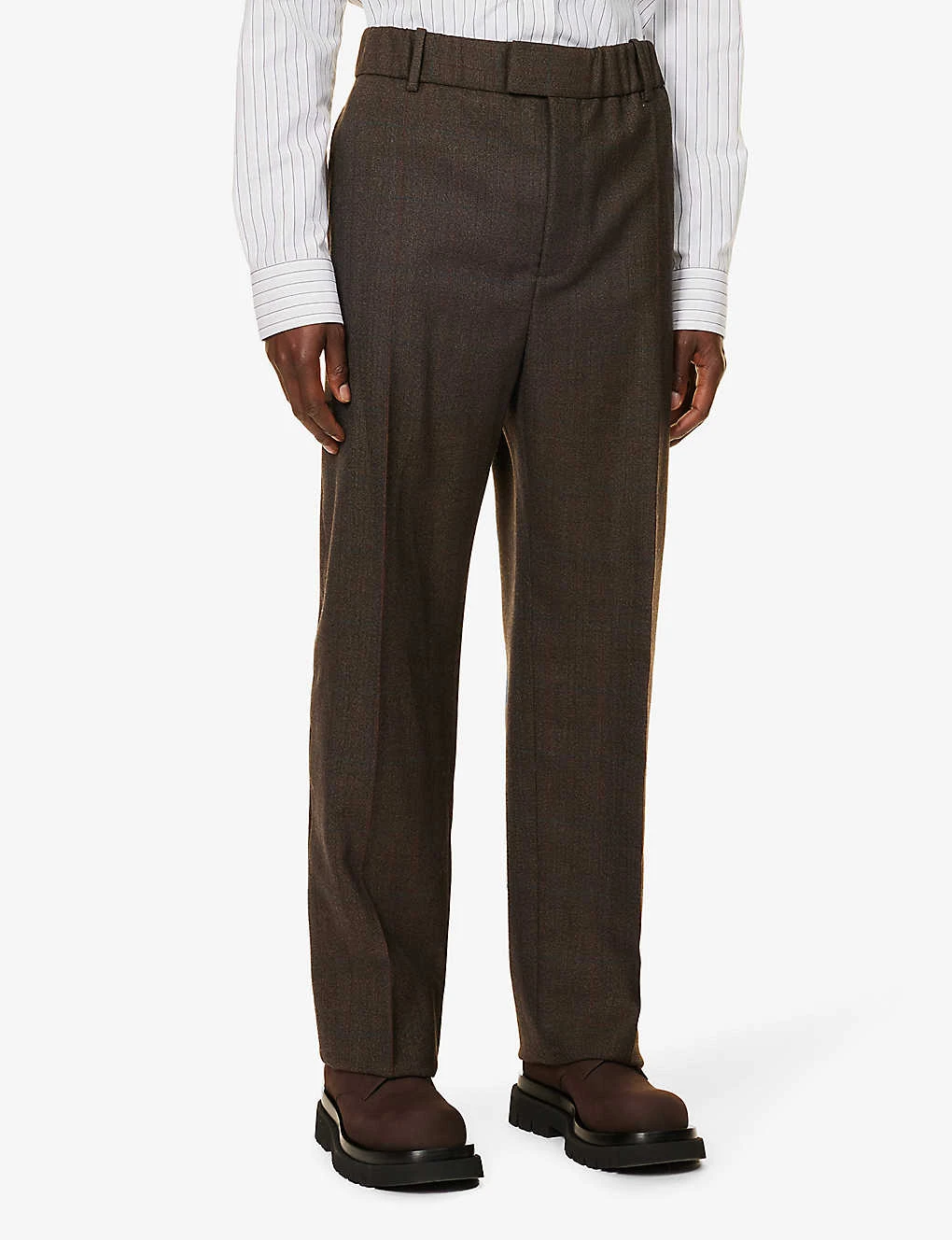 Bottega Veneta Belt-loop Slip-pocket Wide-leg Relaxed-fit Wool Trousers 5 Bottega Veneta Belt-loop Slip-pocket Wide-leg Relaxed-fit Wool Trousers - Image 3