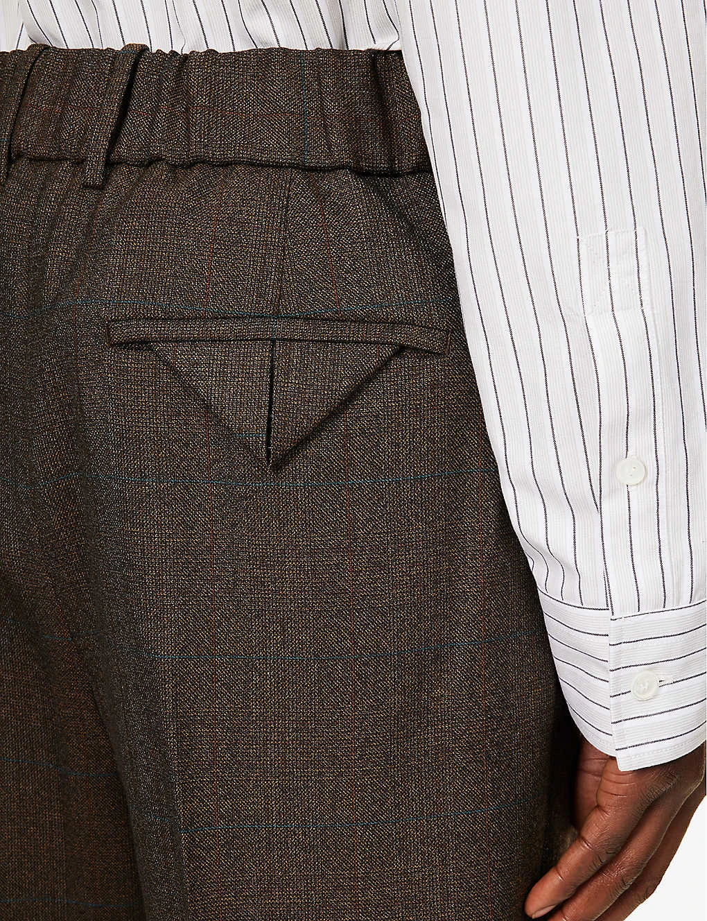 Bottega Veneta Belt-loop Slip-pocket Wide-leg Relaxed-fit Wool Trousers 8 Bottega Veneta Belt-loop Slip-pocket Wide-leg Relaxed-fit Wool Trousers - Image 6