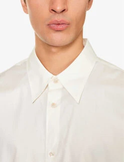 Acne Studios Salo Relaxed-fit Stretch-cotton Shirt -Metro Style Shop R04158774 WHITE ALT04