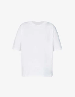 Acne Studios Ensco U Pink Label Brand-print Cotton-jersey T-shirt