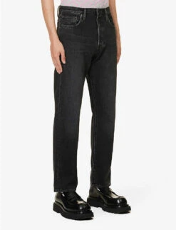 Acne Studios 1996 Faded-wash Regular-fit Jeans -Metro Style Shop R04158782 VINTAGEBLACK ALT02