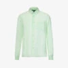 Vilebrequin Long-sleeved Chest-pocket Linen Shirt -Metro Style Shop R04159194 VERTDEAU M