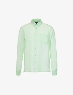Vilebrequin Long-sleeved Chest-pocket Linen Shirt