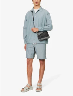 Snow Peak Light Mountain Water-resistant Cotton-blend Shorts -Metro Style Shop R04159207 BLUE ALT01