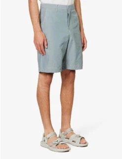 Snow Peak Light Mountain Water-resistant Cotton-blend Shorts -Metro Style Shop R04159207 BLUE ALT02