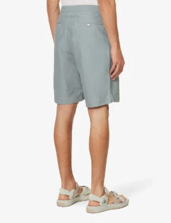 Snow Peak Light Mountain Water-resistant Cotton-blend Shorts -Metro Style Shop R04159207 BLUE ALT03