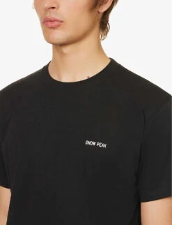 Snow Peak Ropework Brand-print Regular-fit Cotton-blend T-shirt -Metro Style Shop R04159217 BLACK ALT04