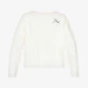 Rhude Reverse Logo-print Long-sleeved Cotton-jersey T-shirt -Metro Style Shop R04160410 VINTAGEWHITE M