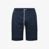 Mid-rise Elasticated-waist Cotton-jersey Shorts -Metro Style Shop R04161939 TWILIGHTBLUE M