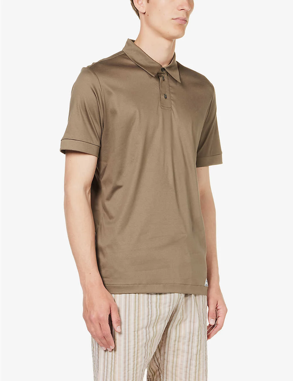 Branded-patch Short-sleeved Cotton-jersey Polo Shirt 5 Branded-patch Short-sleeved Cotton-jersey Polo Shirt - Image 3