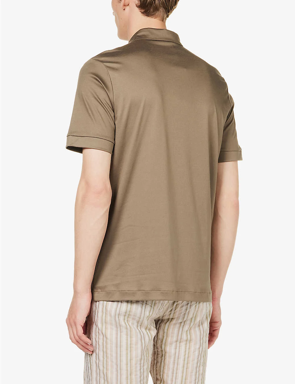 Branded-patch Short-sleeved Cotton-jersey Polo Shirt 6 Branded-patch Short-sleeved Cotton-jersey Polo Shirt - Image 4
