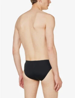 Speedo Allover 7cm Graphic-print Swim Briefs -Metro Style Shop R04163355 BLACKUSACHARCOAL ALT03