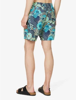 Speedo Watershort 45cm Geo-print Recycled-polyester Swim Shorts 10 Speedo Watershort 45cm Geo-print Recycled-polyester Swim Shorts -Metro Style Shop R04163357 NAVYAQSPRITZWHITE ALT03