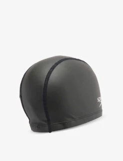 Speedo Ultra Pace Logo-print Shell Swimming Cap -Metro Style Shop R04163358 BLACK ALT02