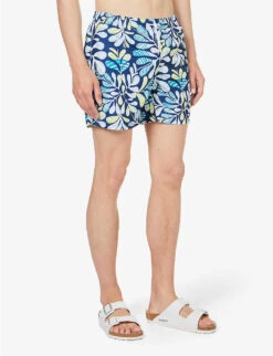 Speedo Watershort 40cm Abstract-print Recycled-polyester Swim Shorts -Metro Style Shop R04163365 BLUEAQUWHITESPRITZ ALT02