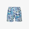 Speedo Watershort 40cm Abstract-print Recycled-polyester Swim Shorts -Metro Style Shop R04163365 BLUEAQUWHITESPRITZ M