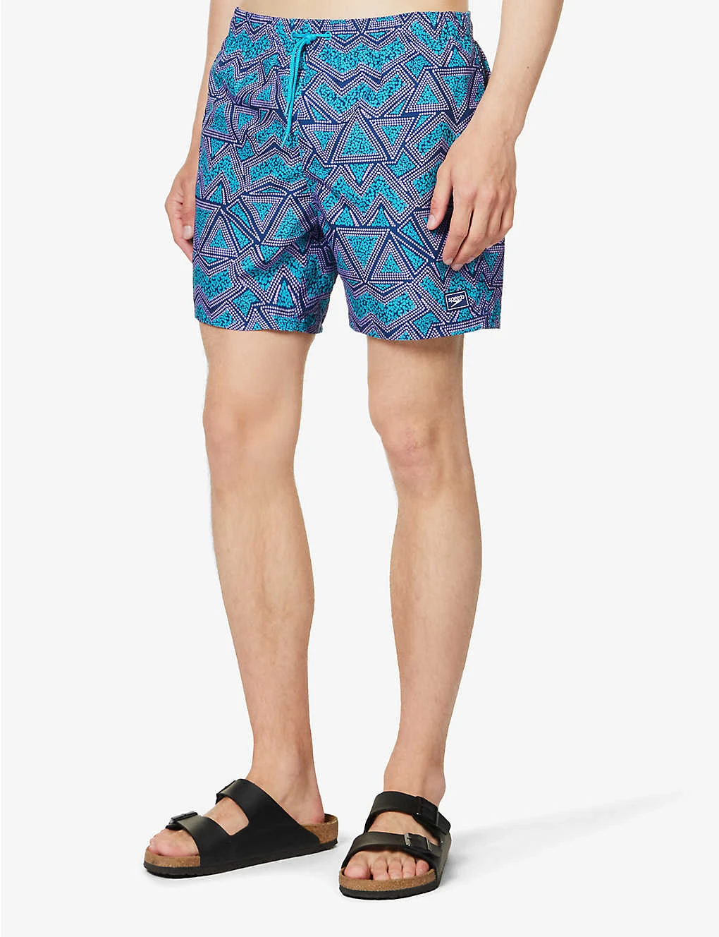Speedo Watershort 40cm Geo-print Recycled-polyester Swim Shorts 5 Speedo Watershort 40cm Geo-print Recycled-polyester Swim Shorts - Image 3