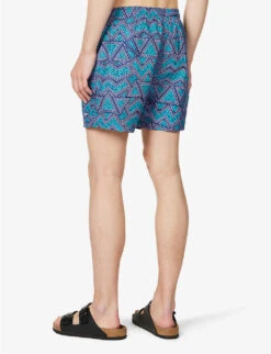 Speedo Watershort 40cm Geo-print Recycled-polyester Swim Shorts 10 Speedo Watershort 40cm Geo-print Recycled-polyester Swim Shorts -Metro Style Shop R04163367 AQUARIUMLILACBLUE ALT03