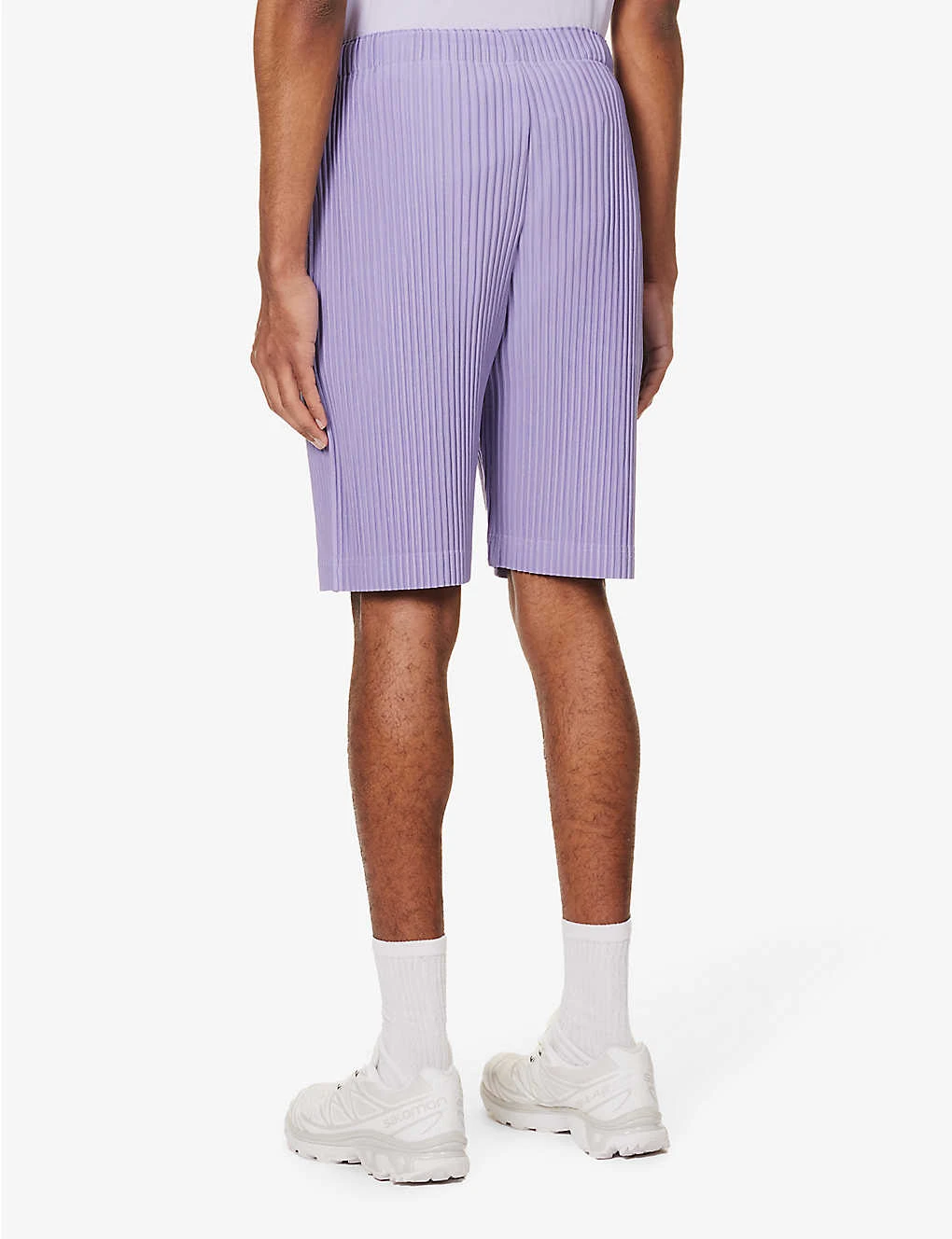 Pleated Dropped-crotch Knitted Shorts 6 Pleated Dropped-crotch Knitted Shorts - Image 4