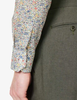 PAUL SMITH Liberty Floral-print Regular-fit Organic-cotton Shirt -Metro Style Shop R04165120 MULTICOLOURED ALT05