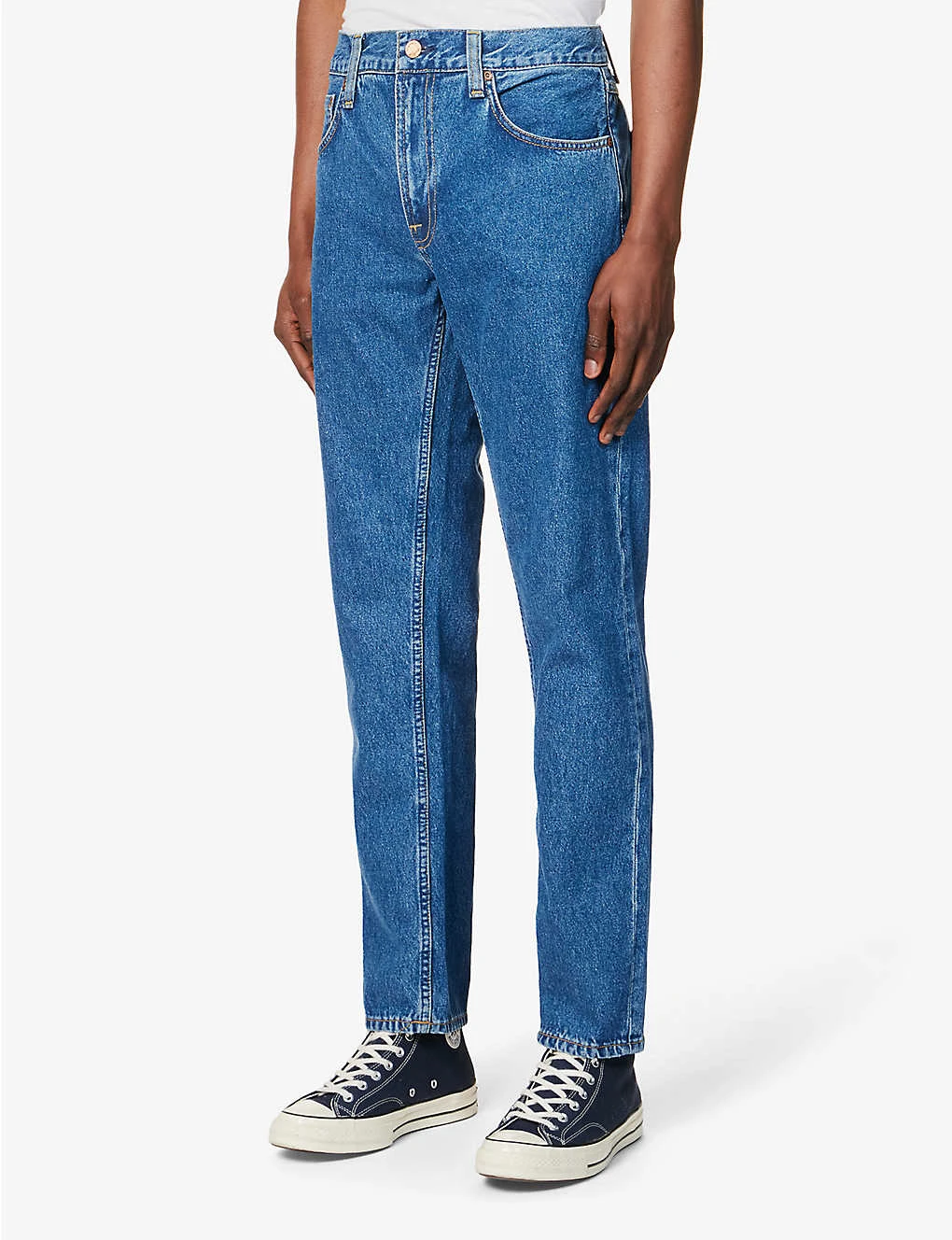 Nudie Jeans Gritty Jackson Regular-fit Straight-leg Recycled-cotton Denim Jeans 5 Nudie Jeans Gritty Jackson Regular-fit Straight-leg Recycled-cotton Denim Jeans - Image 3