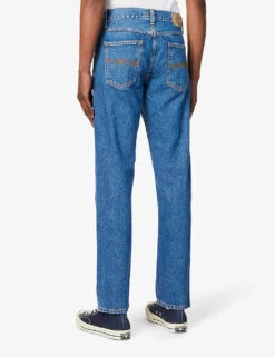 Nudie Jeans Gritty Jackson Regular-fit Straight-leg Recycled-cotton Denim Jeans 12 Nudie Jeans Gritty Jackson Regular-fit Straight-leg Recycled-cotton Denim Jeans -Metro Style Shop R04165215 90SSTONE ALT03